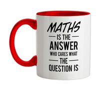 Matematica Is The Answer Slogan - Ceramica Mug - Math Divertente Nerd Geek Love