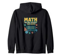 Matematica L'unico Soggetto Che Conta Divertente Insegnante Design Felpa con Cappuccio