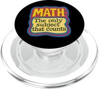 Matematica L'unico soggetto che conta divertente insegnante design PopSockets PopGrip per MagSafe