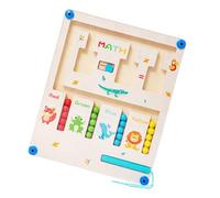 Matematica Magnetica Conteggio Perline Labirinto Con Traccia Di Legno Per L'Apprendimento Precoce E Interazione Con I Genitori Bambino Prescolare Giocattoli Educativi