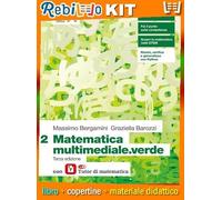 MATEMATICA MULTIMEDIALE.VERDE 3ED. - VOLUME 2 CON LAZ TUTOR (LDM) (9788808394088) - Libro Scolastico + Kit Scuola con Copertine Rebillo