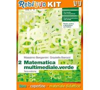 MATEMATICA MULTIMEDIALE.VERDE 3ED. - VOLUME 2 (LDM) (9788808834584) - Libro Scolastico + Kit Scuola con Copertine Rebillo