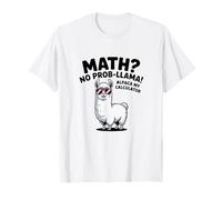 Matematica No Prob lama Alpaca La mia calcolatrice Divertente Pun Insegnante Maglietta