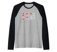 Matematica Puzzle Algebra Equazione Geometria Risoluzione Problemi Risolutore Maglia con Maniche Raglan
