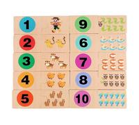 Matematica Puzzle - Giocattoli educativi in legno Numeri Puzzle,Attività di apprendimento prescolare interattiva per l'asilo bambini ragazze