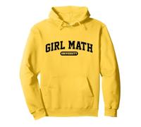 Matematica Ragazza Università Divertente Matematica Felpa con Cappuccio