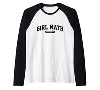 Matematica Ragazza Università Divertente Matematica Maglia con Maniche Raglan