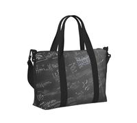 Matematica Simboli Modello Stampa Portatile Viaggio Duffel Bag Pieghevole Tote Borsa a Mano per Viaggi di Fine Settimana Accessorio Palestra