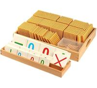 Matematica Sistema Decimale Banca Gioco Montessori Giocattoli Matematici Matematica Ausili Didattici Materiali Bambino Giocattoli Educativi Prescolari Montessori Perline d'oro Materiali ADD