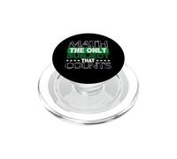 Matematica Solo soggetto che conta matematica insegnante matematica divertente matematica PopSockets PopGrip per MagSafe