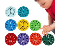 Matematica Spinner - 9 pezzi giocattolo educativo sensoriale | pratica moltiplicativa e dipartimentale | Gioco di lezioni educative | Fun Math Tool per bambini, negozi di feste e homeschooling