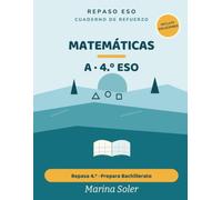 Matemáticas A 4.º ESO. Cuaderno de refuerzo: Opción de enseñanzas aplicadas: finanzas, funciones, medida y estadística. Repasa 4.º y prepara el Bachillerato. Con teoría y todas las soluciones