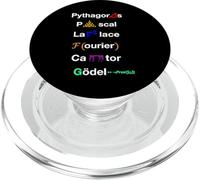 Matematico Icone Pitagora Pascal Laplace Matematica Insegnante PopSockets PopGrip per MagSafe