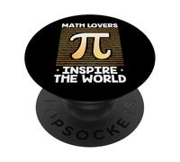 Matematico Matematico Nerd Matematico Gli amanti della matematica ispirano il mondo PopSockets PopGrip Adesivo