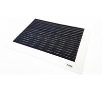 MATEN Zerbino da Esterno e Interno in Gomma, Con rampa in Alluminio su 3 Lati, 90x60x2,5 cm, Soluzione Professionale per Alto Traffico