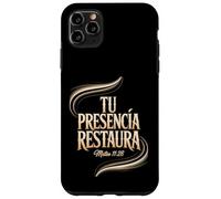 Mateo 11:28 - Tu Presencia Restaura Versetto della Bibbia Cristiana Custodia per iPhone 11 Pro Max