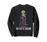 Mater Dolorosa Madonna Addolorata Vergine Maria Cattolica Felpa