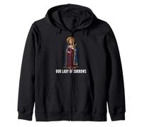 Mater Dolorosa Madonna Addolorata Vergine Maria Cattolica Felpa con Cappuccio