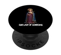 Mater Dolorosa Madonna Addolorata Vergine Maria Cattolica PopSockets PopGrip Adesivo