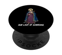 Mater Dolorosa Madonna Addolorata Vergine Maria Cattolica PopSockets PopGrip Adesivo