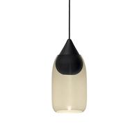 Mater Liuku Lampadario Goccia Legno di Tiglio Nero /Fumé