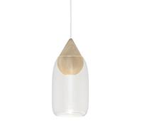 Mater Liuku Lampadario Goccia Legno di Tiglio/ Trasparente