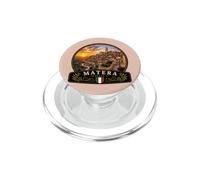 Matera Italia Tramonto Vecchio e Città Mediterraneo Design PopSockets PopGrip per MagSafe