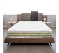 Materassi Russo - Materasso Singolo 90x200 a molle insacchettate Memory Foam, 25 Cm, a 7 Zone di Portanza Differenziate, in Aloe Vera Con fascia 3D traspirante