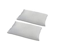 Materassimemory.eu - Coppia di cuscini TULIP MED fiocco di Memory Foam con tessuto traspirante 2 guanciali 40x70 cm formato saponetta ideale per cerviale e adatto a tutti materassi e letti
