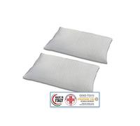 Materassimemory.eu - Coppia di Cuscini Tulip Med Fiocco di Memory Foam con Tessuto Traspirante 2 guanciali 40x70 cm Formato saponetta Ideale per cerviale e Adatto a Tutti materassi e Letti