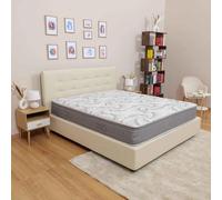 Materassimemory.eu - Materasso Matrimoniale Memory LA Rosa dei Venti Misura 180x200 Alto 25 cm 7 Zone di portanza differenziata Rivestimento Aloe Vera Silver SFODERABILE con Fascia 3D Air detraibile