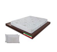 Materassimemory.eu - Materasso Wave Top Matrimoniale Mis. 160x200 Alto 23cm Anatomico, Imbottitura Fibra Ipoallergenica, Igienico, Confortevole, Spedito Sottovuoto Arrotolato, 100% Made in Italy