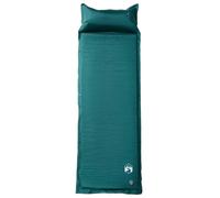 Materassino autogonfiabile con cuscino, verde, ultraleggero e impermeabile, compatto, pieghevole, per campeggio, trekking, all'aperto, isolante, comodo, ideale per viaggi, tenda, zaino