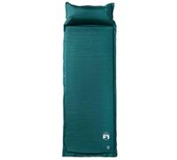 Materassino autogonfiante con cuscino verde, 195 x 64 x 4,5 cm, ultraleggero, impermeabile, compatto, pieghevole, isolante, per campeggio, outdoor, escursionismo, trekking, viaggi, festival