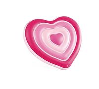 Intex Pools Materassino gonfiabile Cuore – 155 x 135 x 25 cm – Vinile