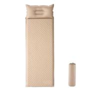 Materassino Da Campeggio Autogonfiante Con Cuscino Integrato Singolo E Doppio Materasso Da Campeggio Sistema Di Valvola Per Trekking Backpacking Viaggi In Auto E Attività Outdoor,Beige-192 * 67 * 5cm