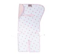 MATERASSINO DOUBLE FACE PER OVETTO E PASSEGGINO CUORI ROSA