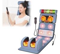 Materassino elettrico per massaggio, multifunzione, per collo, schiena, vita, gambe e suole, ideale per l'uso su letto o divano, relax e comfort per tutte le aree del corpo