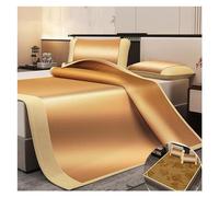 Materassino estivo double-face in bambù per letto in rattan, materasso per aria condizionata, portatile, pieghevole (90 x 195 cm)