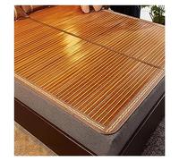 Materassino estivo in bambù per il raffreddamento tradizionale, in rattan, pieghevole, 1,2 m x 1,95 m, traspirante ed ecologico, colore marrone, ideale per la stagione calda