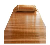 Materassino estivo in bambù per la casa e la scuola, 80 x 190 cm, leggero, in rattan, portatile, per la stagione calda, soluzione confortevole per il sonno rinfrescante