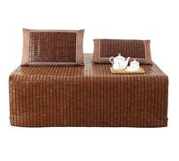 Materassino estivo in bambù, portatile, traspirante, liscio, per campeggio, 1,8 x 2,2 m, perfetto per il caldo e il comfort