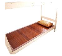 Materassino estivo in bambù rinfrescante, cuscino in seta di ghiaccio, parte superiore liscia, 100 x 190 cm, traspirante e leggero, per la stagione calda, colore A