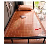 Materassino estivo in bambù, traspirante, arrotolabile, con raffreddamento carbonizzato, 1,8 x 2 m, materasso portatile per clima caldo, ecologico e confortevole
