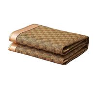 Materassino estivo in bambù traspirante, portatile, pieghevole, con federa, leggero ed ecologico, perfetto per la stagione calda
