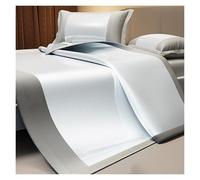 Materassino estivo in seta ghiacciata, traspirante, leggero, per chi dorme caldo, adatto ai viaggi, per il massimo comfort notturno (azzurro, 180 x 220 cm)