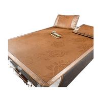 Materassino estivo Tappetino pieghevole in rattan traspirante Materasso fresco resistente al sudore Biancheria da letto leggera 1,5 * 2 M Pad da campeggio portatile (colore: A)