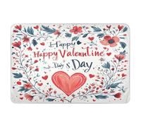 Materassino extra large riutilizzabile per bambini, altamente assorbente, antiscivolo, per bagnare il letto dei bambini, 132 x 86,4 cm, motivo floreale, amore, cuore, felice San Valentino