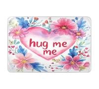 Materassino extra large riutilizzabile per bambini, altamente assorbente, per fasciatoio, carino e fresco, per neonati e ragazze, 132 x 86,4 cm, San Valentino, fiori, amore, cuore, abbracciami