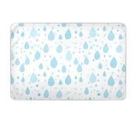 Materassino extra large riutilizzabile per bambini, impermeabile, lavabile, con gocce di pioggia, 132 x 86 cm, per bambini, adulti, animali domestici